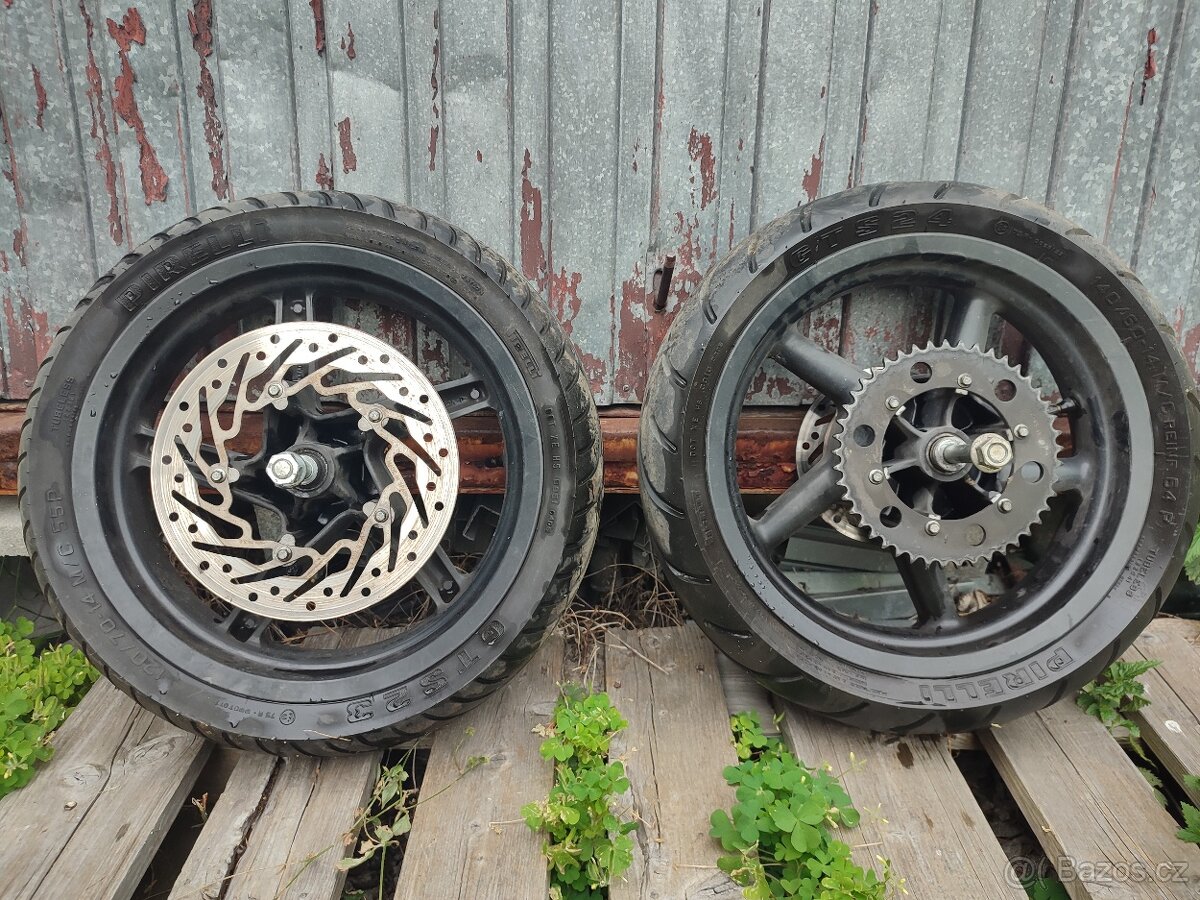 Supermoto kola 14" silniční kola