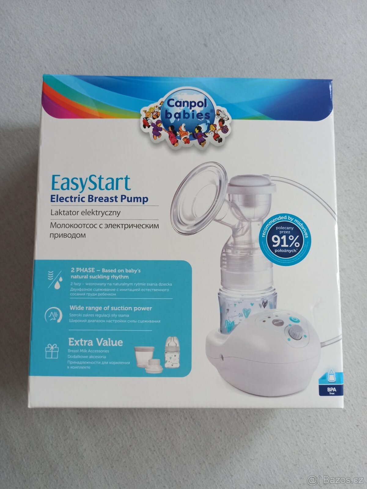 Prodám elektrickou odsávačku, kojící tílka