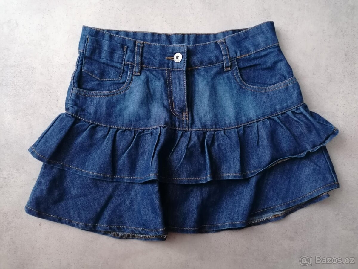 Dívčí riflová sukně here+there, vel. 158