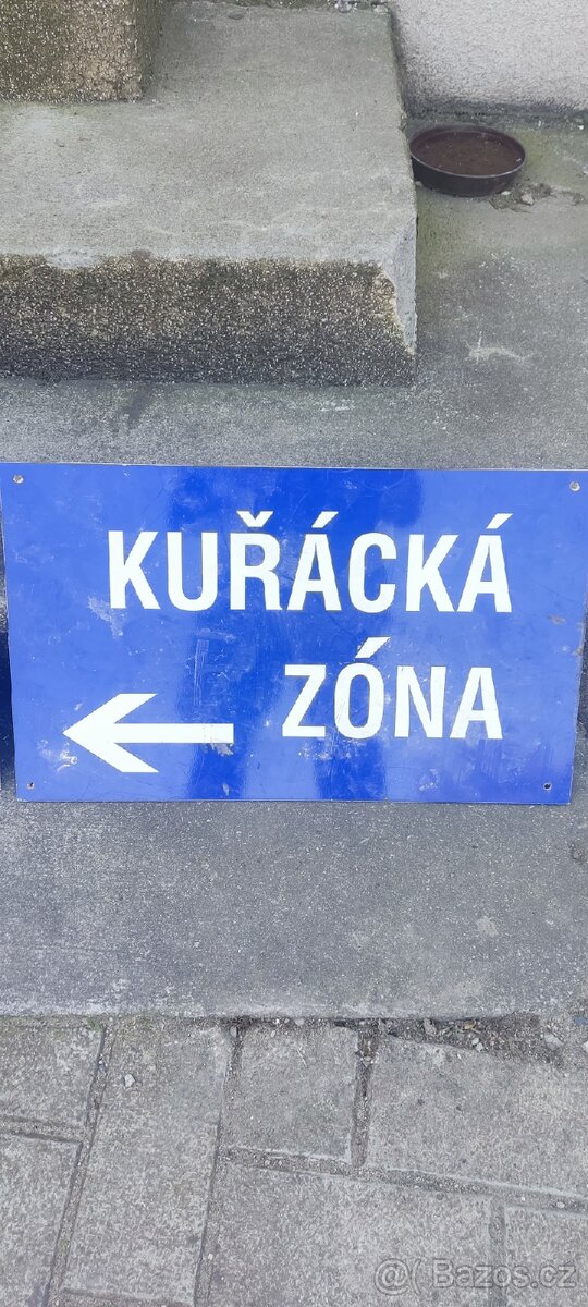 Cedule-kuřácká zóna 2ks