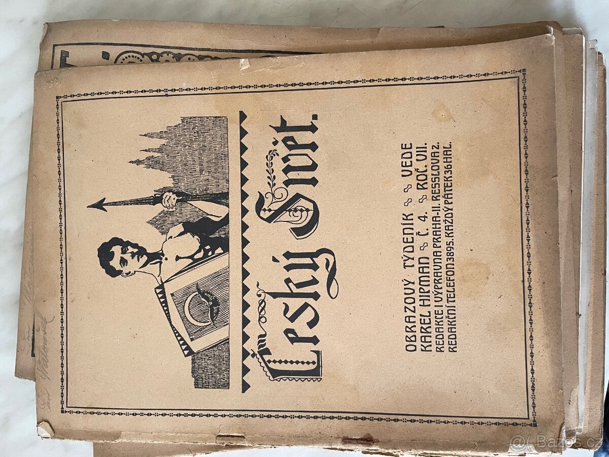 Staré časopisy Český svět z roku 1909