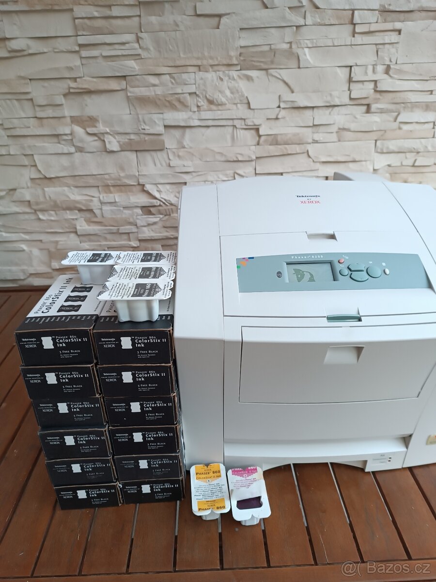 Barevná tiskárna Xerox Phaser 8200 DP pevný inkoust + přísl.