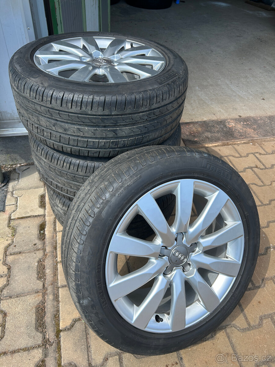 AUDI A4 B8 Alu disky 8Jx17 včetně pneu 245/45x17