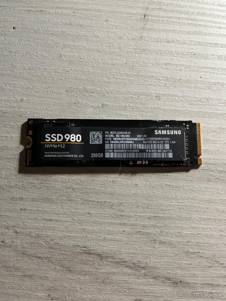 Samsung 980 250GB M.2 NVMe