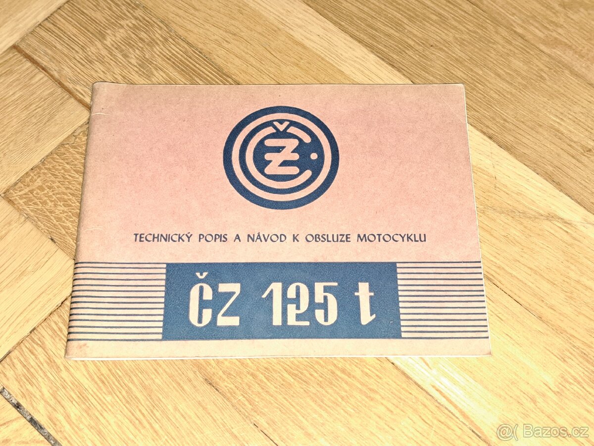 ČZ 125 T- návod k obsluze