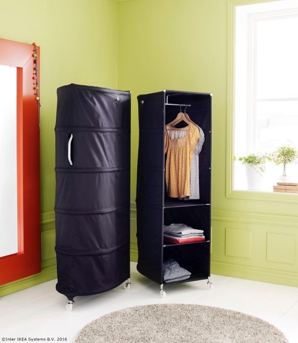 Látková skříň IKEA PS (černá)