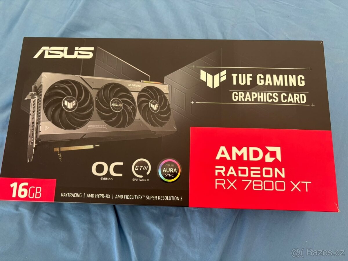 Grafická karta ASUS TUF GAMING AMD RADEON RX 7800XT O16GB