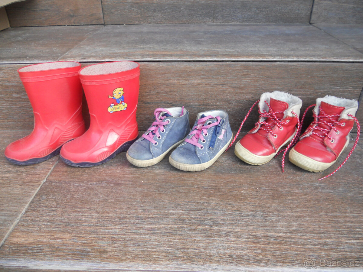 Celoročky Superfit, boty s kožíškem, holinky, 22