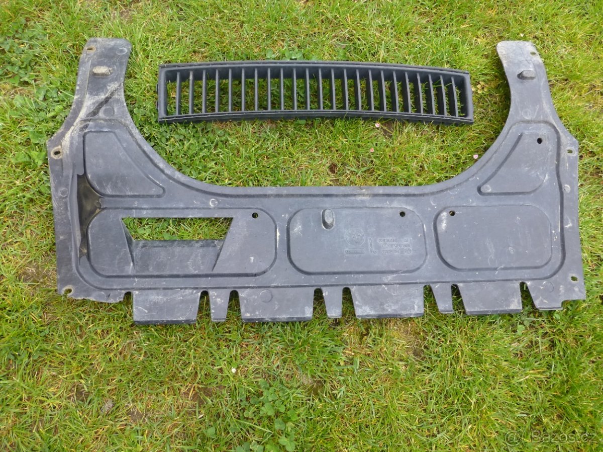 fabia plastové podběhy, kryt motoru fabia