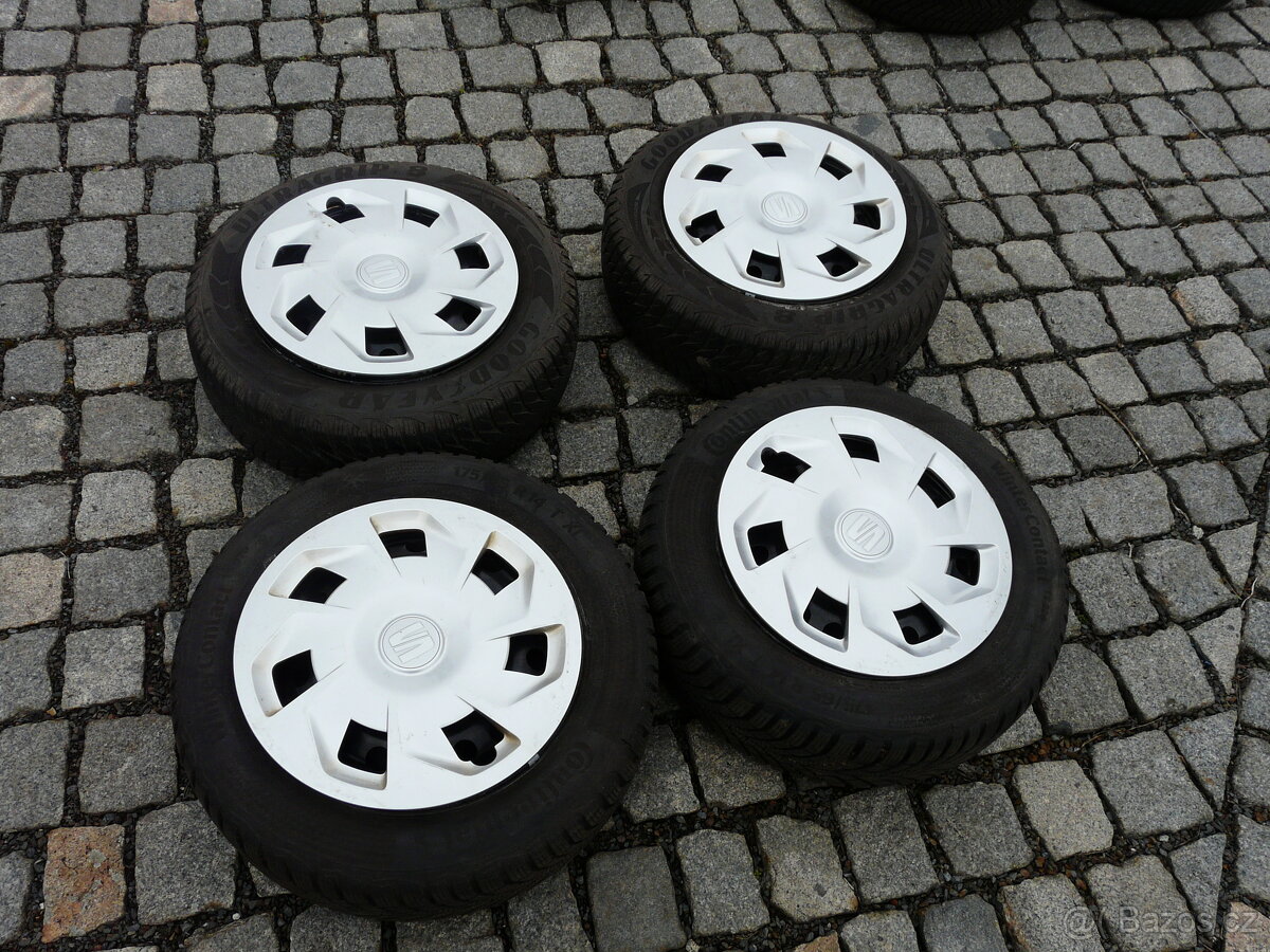 ZIMNÍ PNEU + DISKY 175/65R14 ŠKODA 14"CITIGO,VW,SEAT