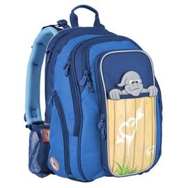 Růžová školní taška - brašna duch TOPGAL, černý batoh, penál