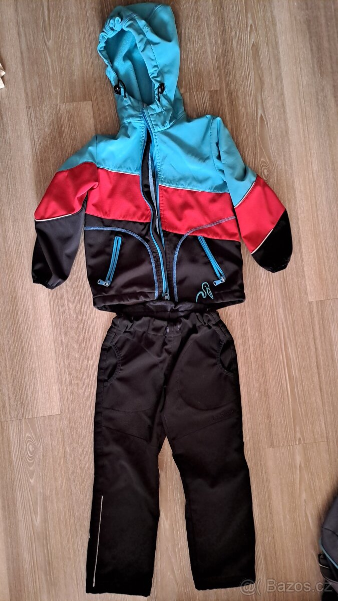 Bunda a kalhoty softshelové Pelikán vel. 116