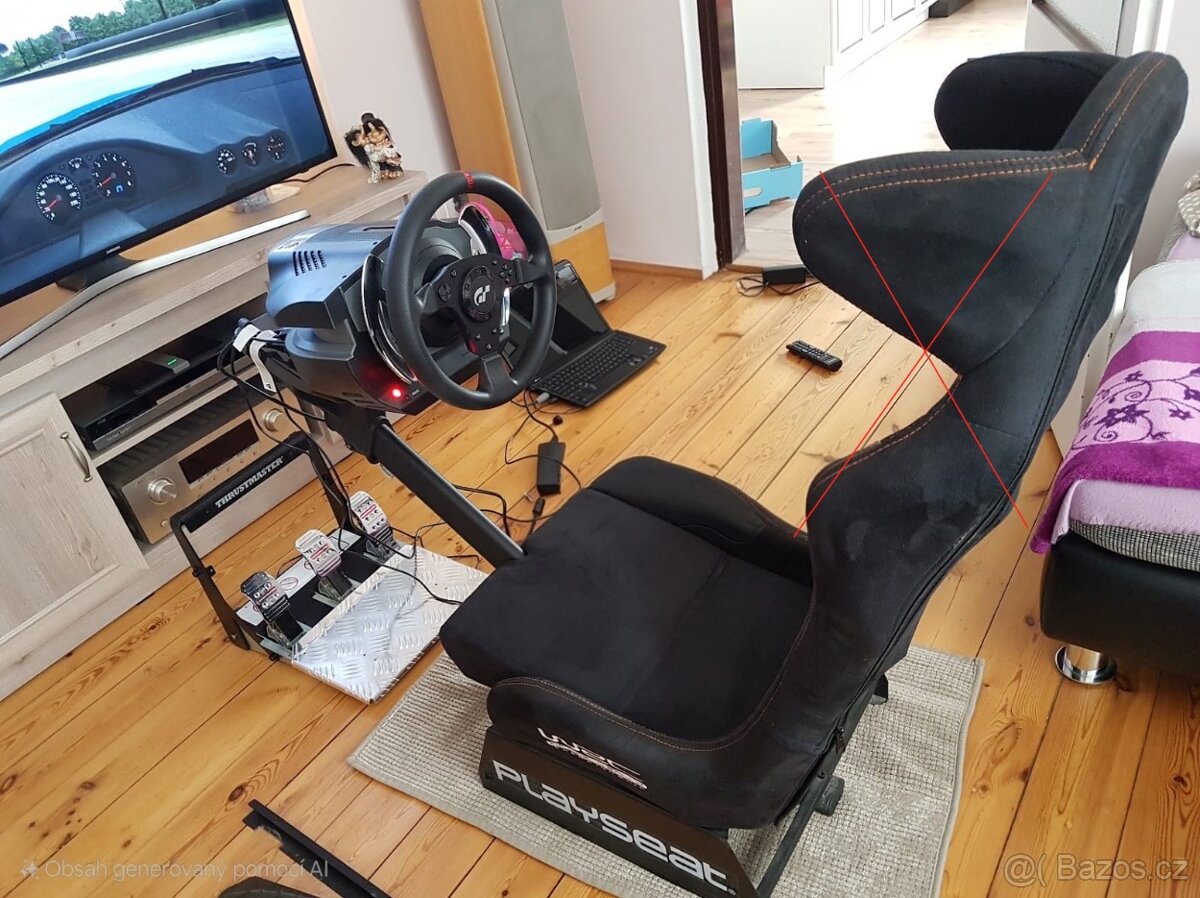 Thrustmaster T500RS + pedály T3PA PRO + řadící páka TH8A