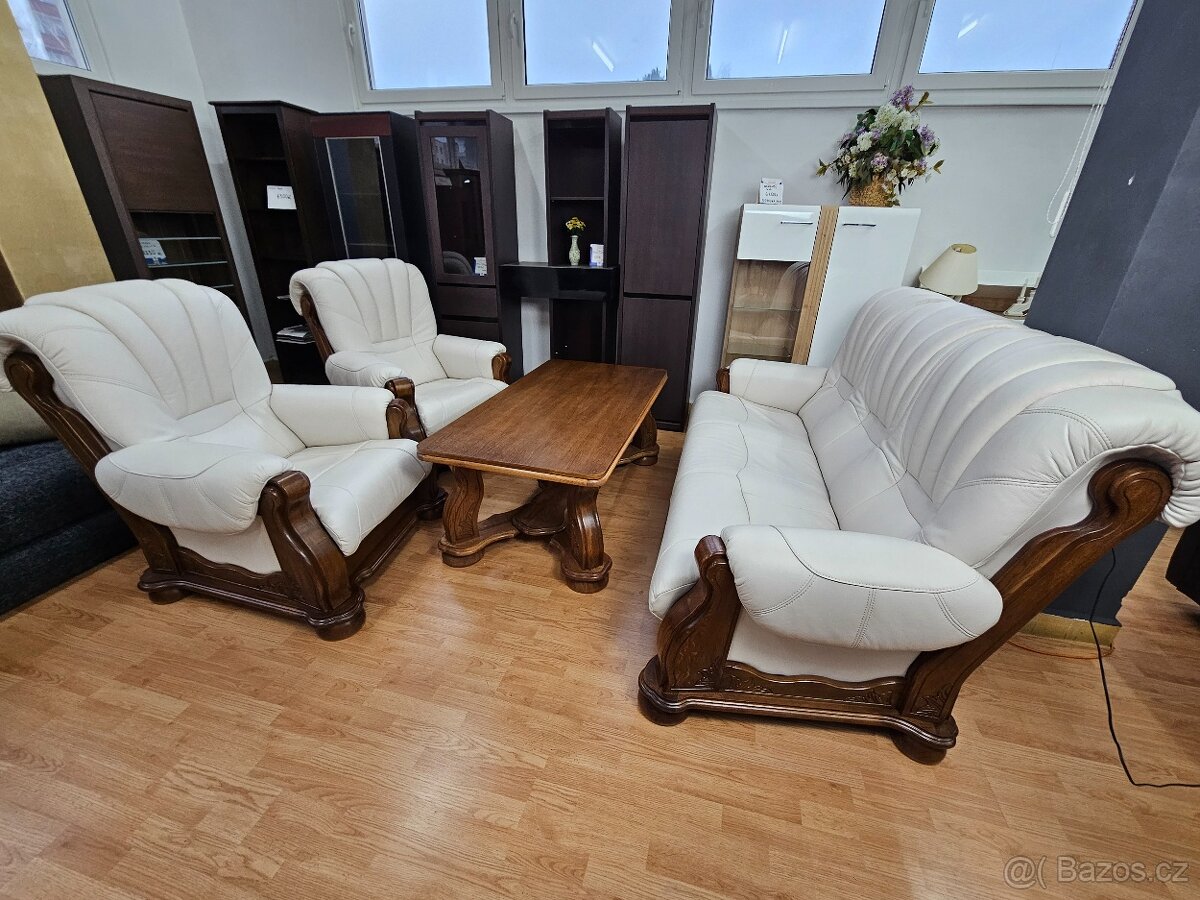 Kožena Luxusní sedací souprava Cezar