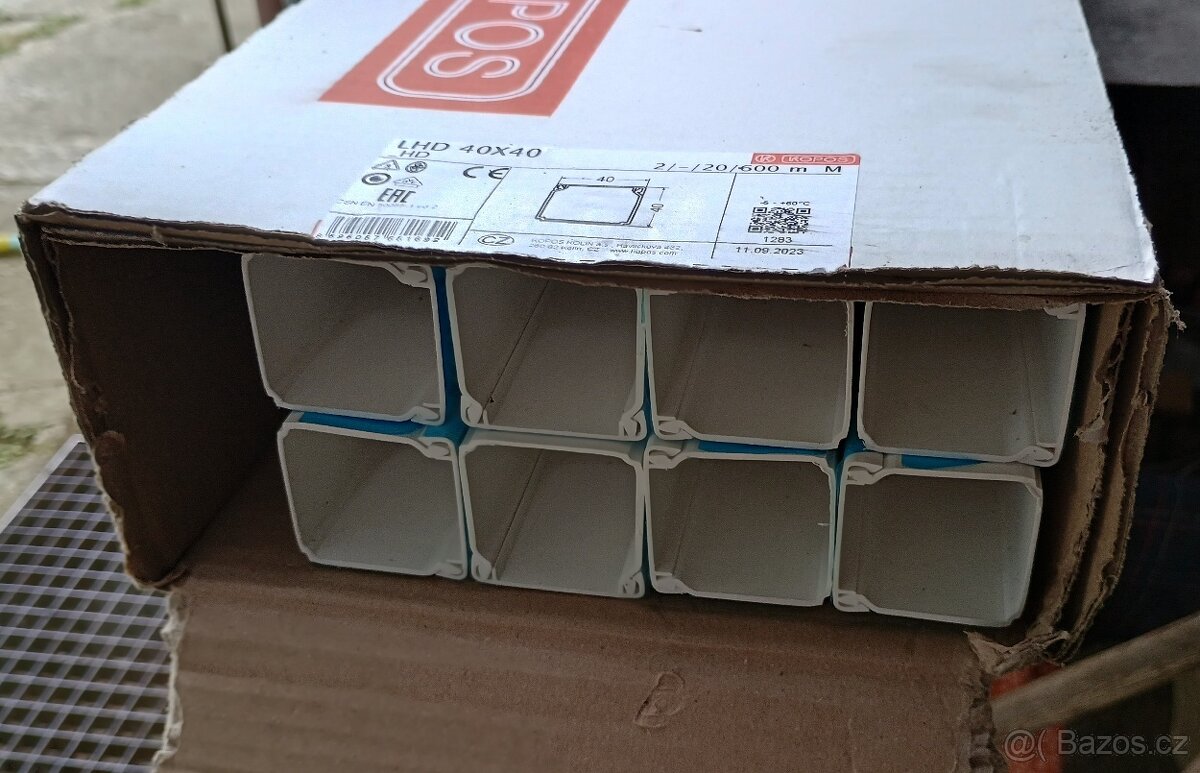 Lišta na el. kabely 40x40 LHD