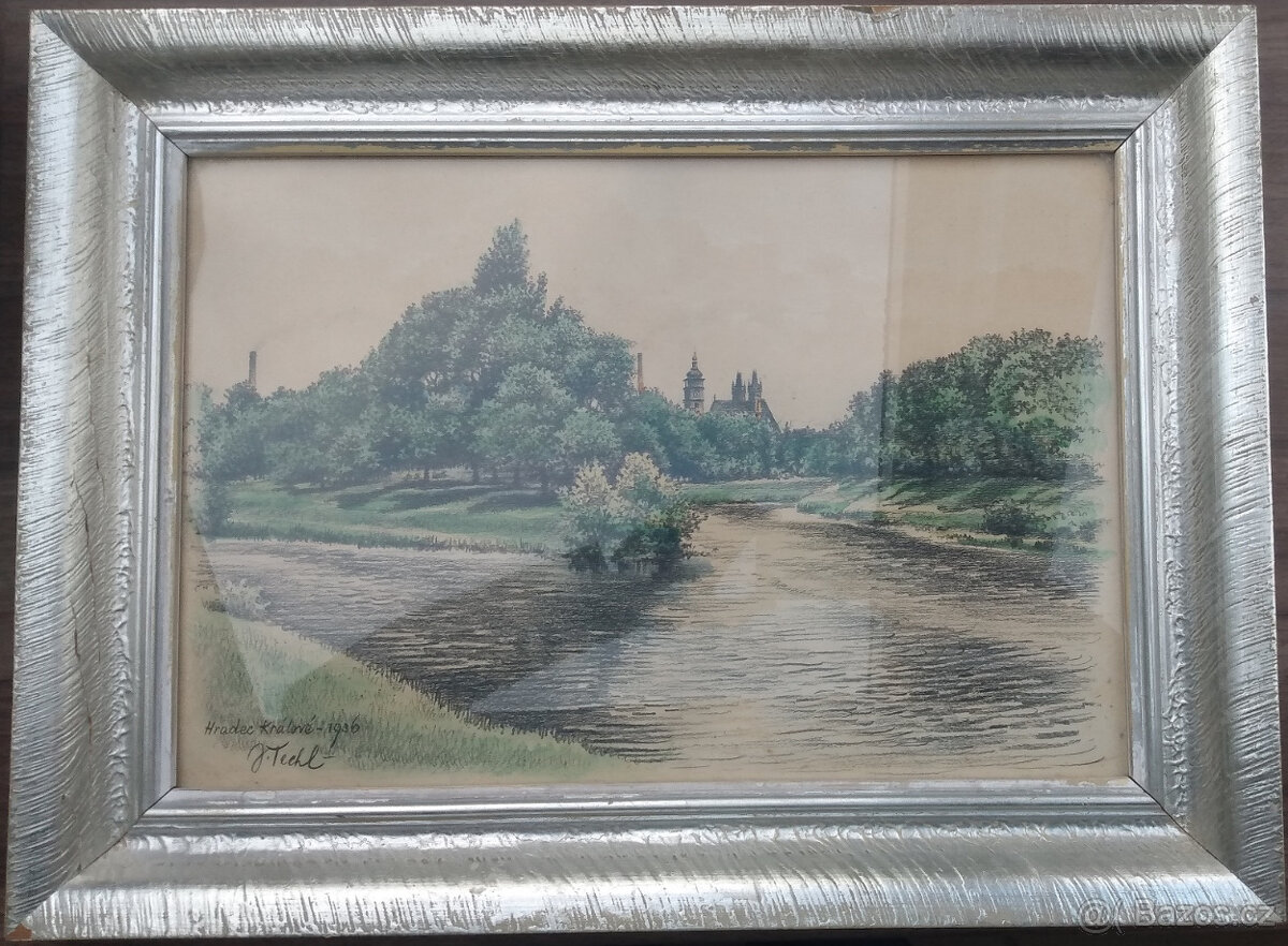 Obraz od Josef Techl – Hradec Králové (1936)