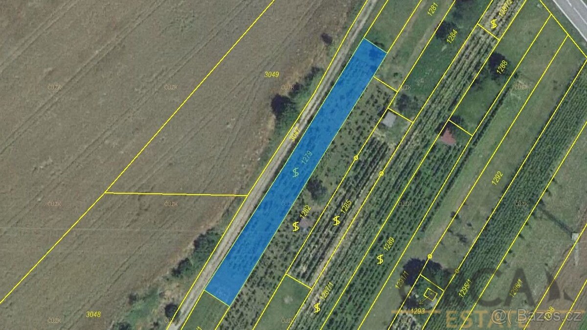 Prodej pozemků 922 m2 v k. ú. Vlkoš u Kyjova