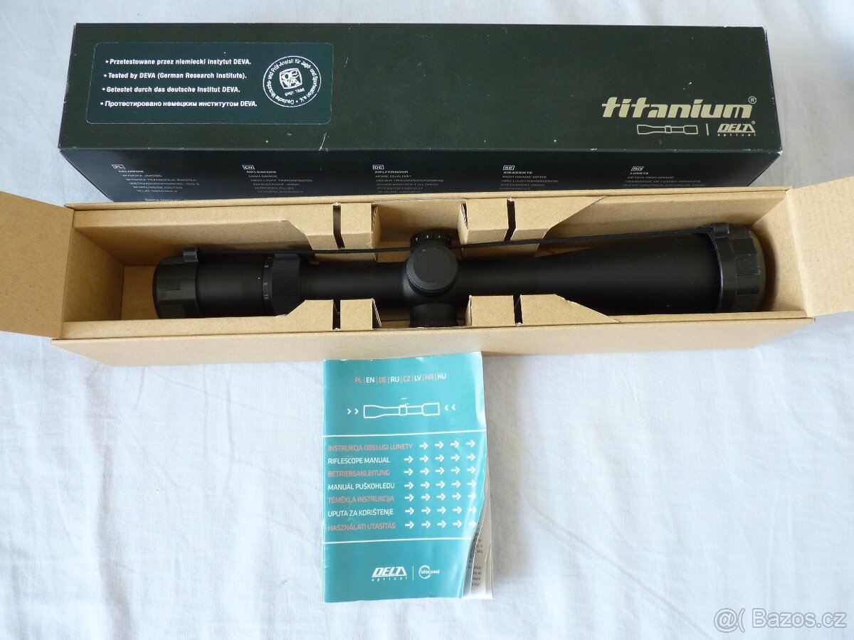 Prodám puškohled Delta Optical Titanium 1,5-9x45 2D