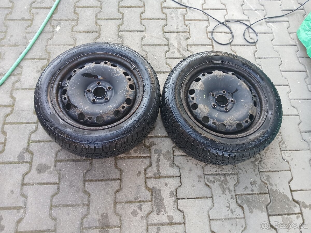 2.ks kol zimní pneu 185/65/15 et 43 5x100 6Jx15 VW