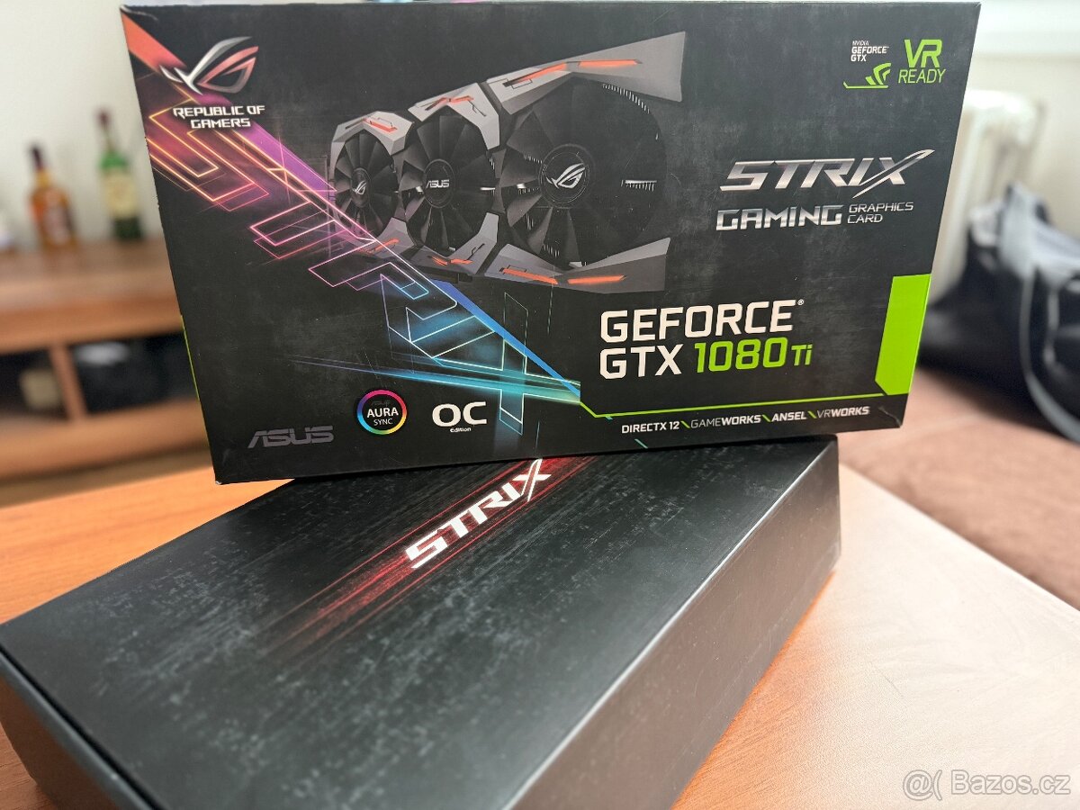 ASUS ROG Strix GTX 1080 Ti 11GB – plně funkční