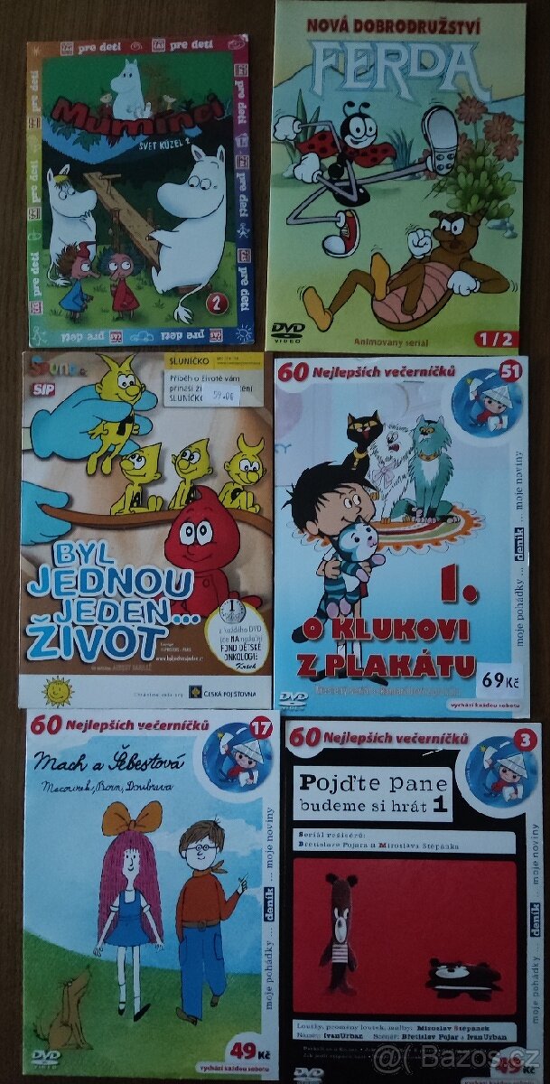 Kreslené večerníčky na DVD - NOVÉ NEROZBALENÉ
