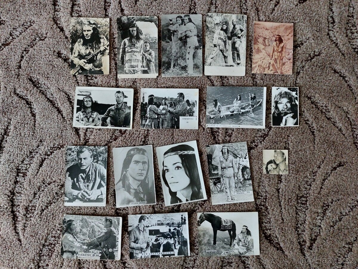 Čiernobiele fotky Vinnetou, 60 roky