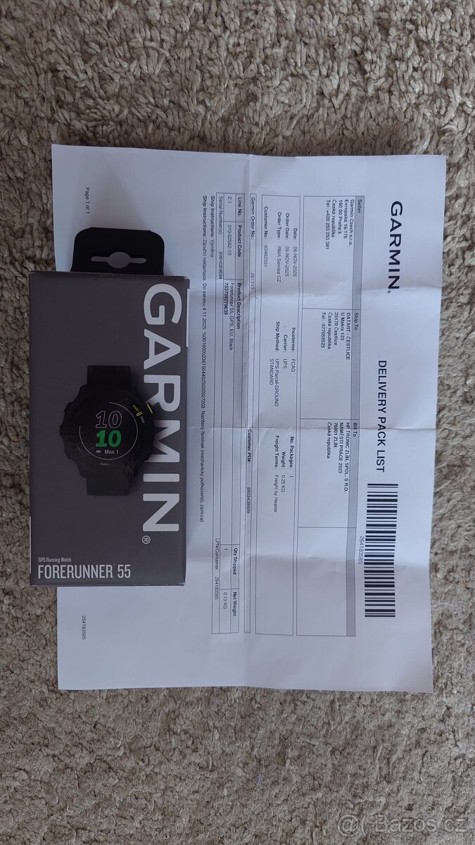 Garmin Forerunner 55 GPS Black - nové, nerozbalené