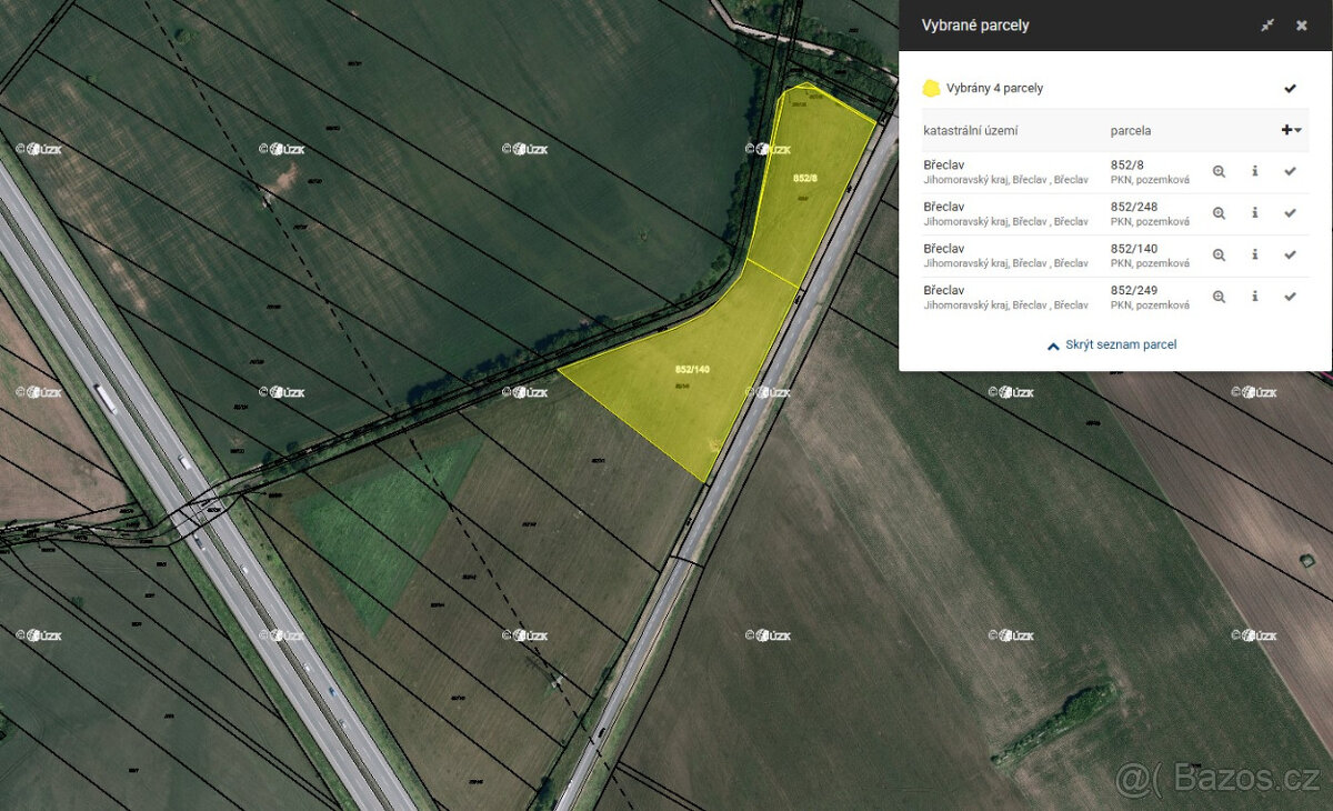 Prodej atraktivních pozemků v k.ú. Břeclav