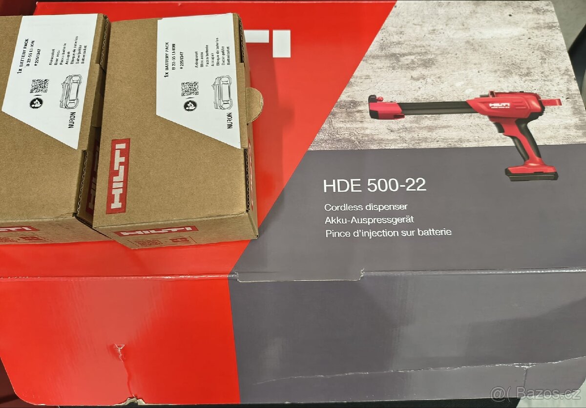 HILTI HDE 500-22 , pistole na kotvy