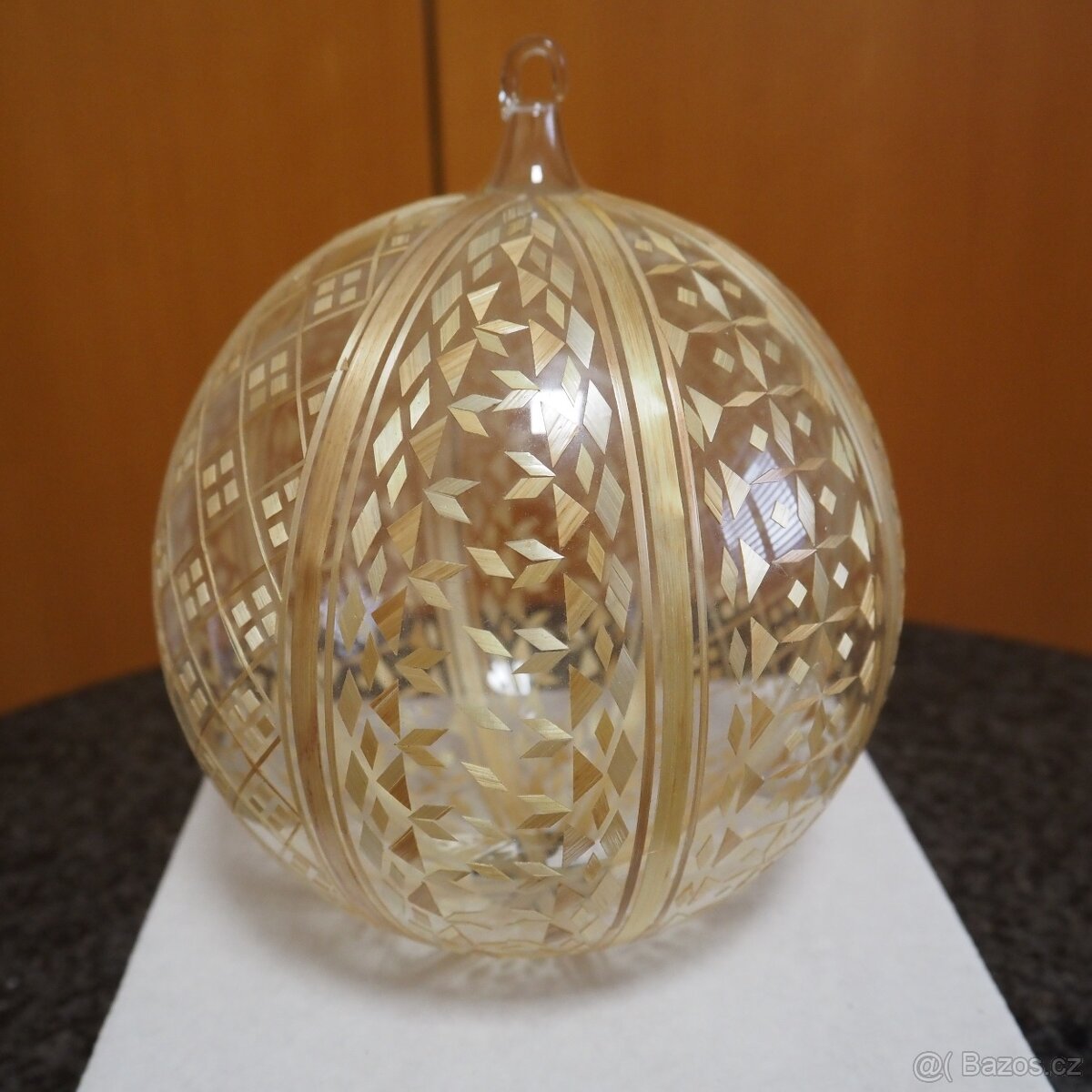 Retro vánoční koule průměr cca 14 cm