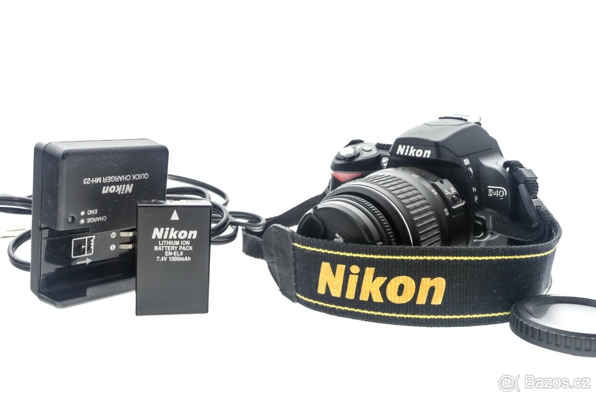 Zrcadlovka Nikon D40 + 18-55mm