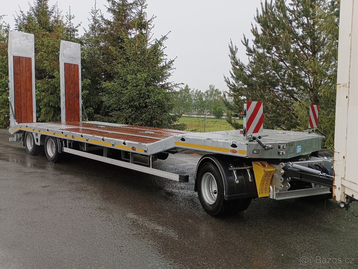 Přívěs na stroje kompresory vrtné soupravy