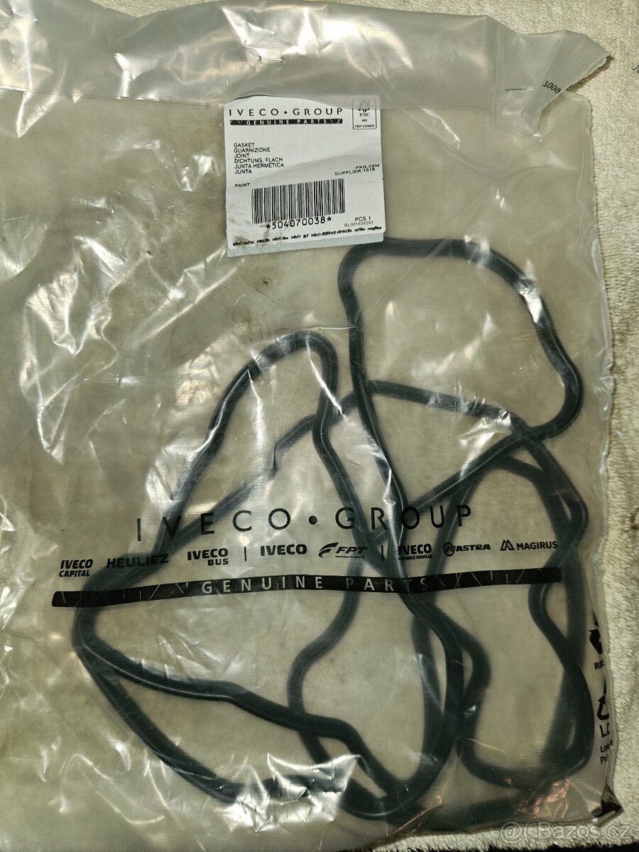 Těsnění víka ventilů Iveco Tector 6 válec