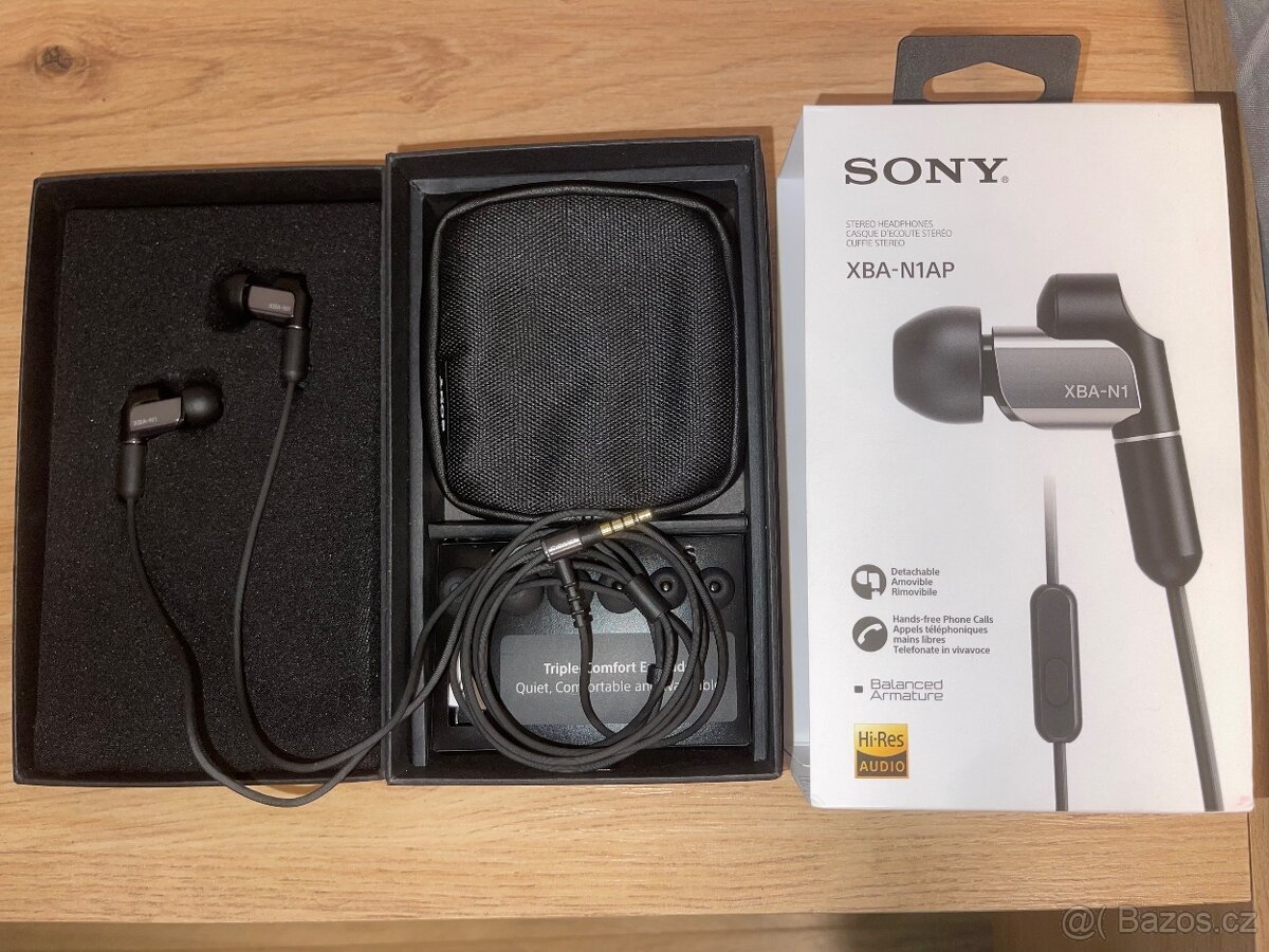 Nove Sluchadla Hi-Res Sony XBA-N1AP