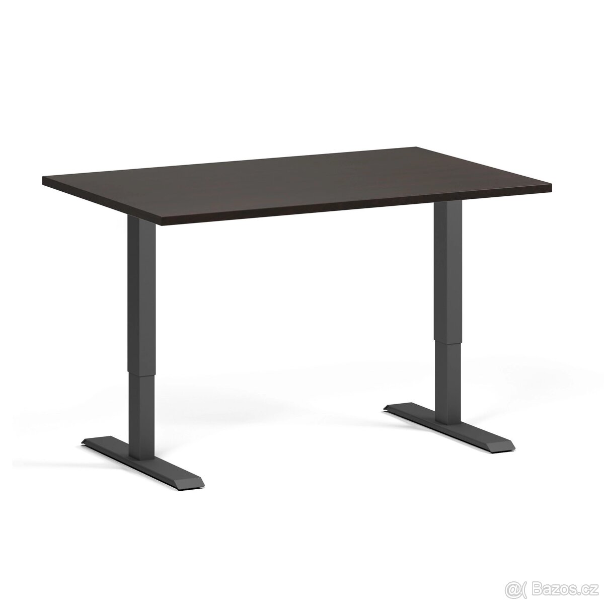 Černý elektrický polohovací stůl 160x80