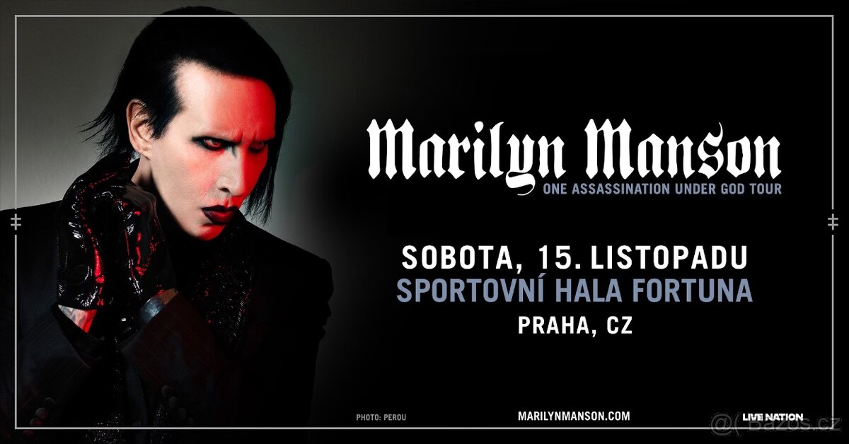 2x Lístky na sezení - Marilyn Manson v Praze