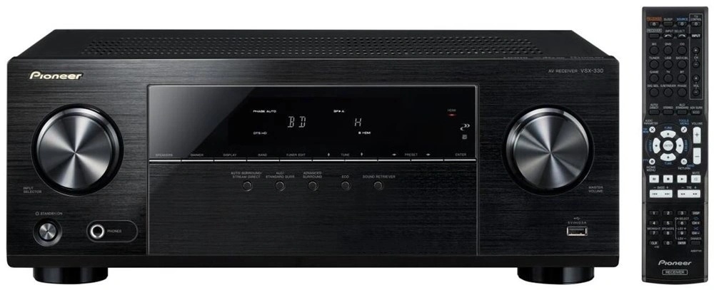 Pioneer vsx 330, HDMI, 3 D, 5 x 105 W; USB ,4K, jak novy