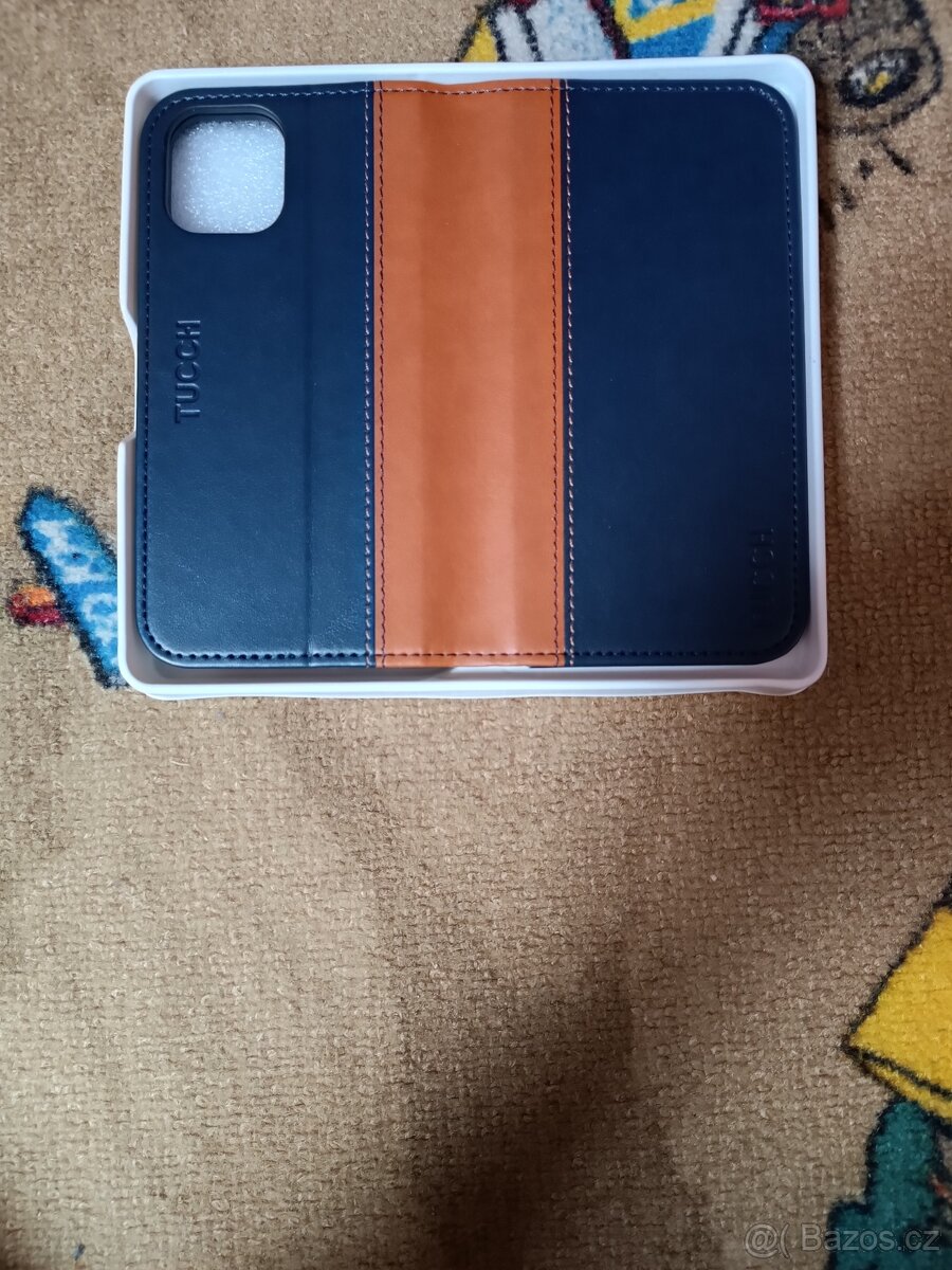 Nové kožené púzdro iphone 12 / 12 pro mix hnedá