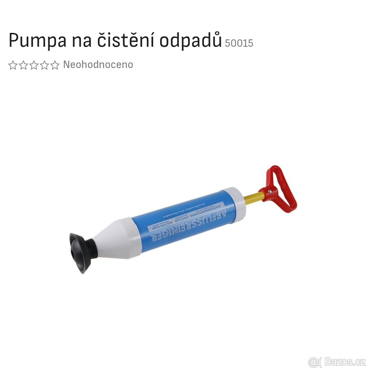 Pumpa ruční na čištění odpadu nové