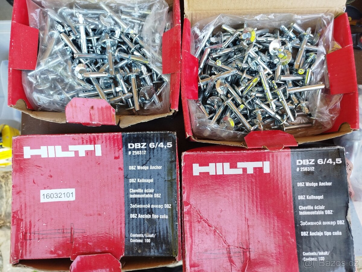 Hilti ocelová stropní kotva DBZ 6/4,5