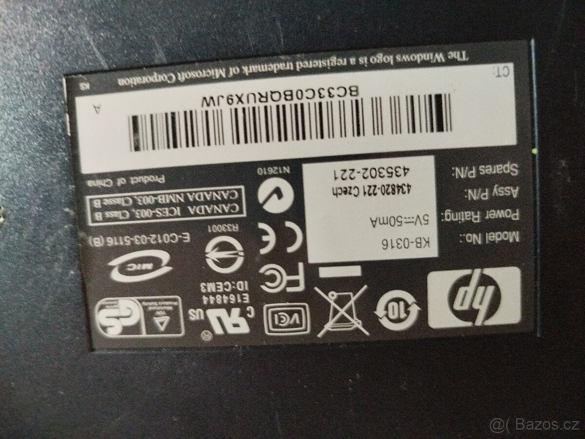 Klávesnice HP