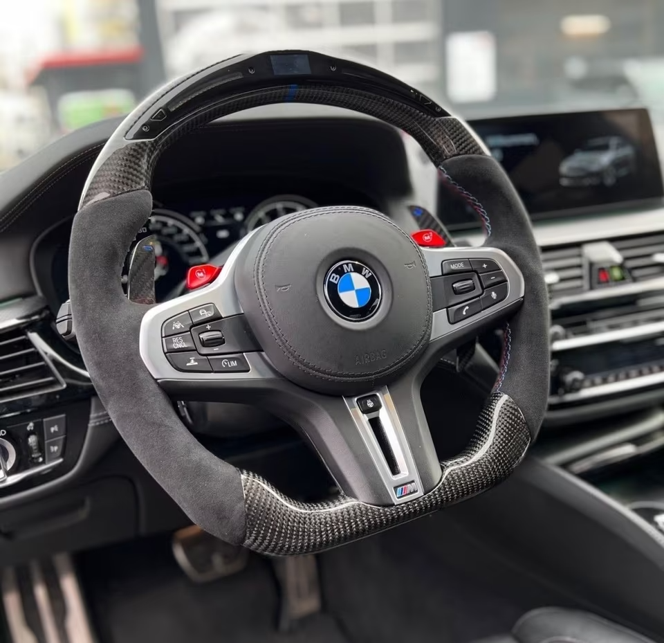 Karbonový volant BMW X3 G01 F97 M Competition s LED displeje