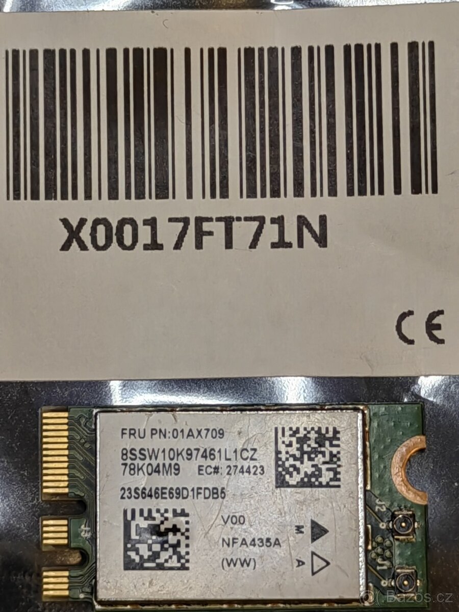WiFi + BT modul Lenovo FRU PN: 01AX709