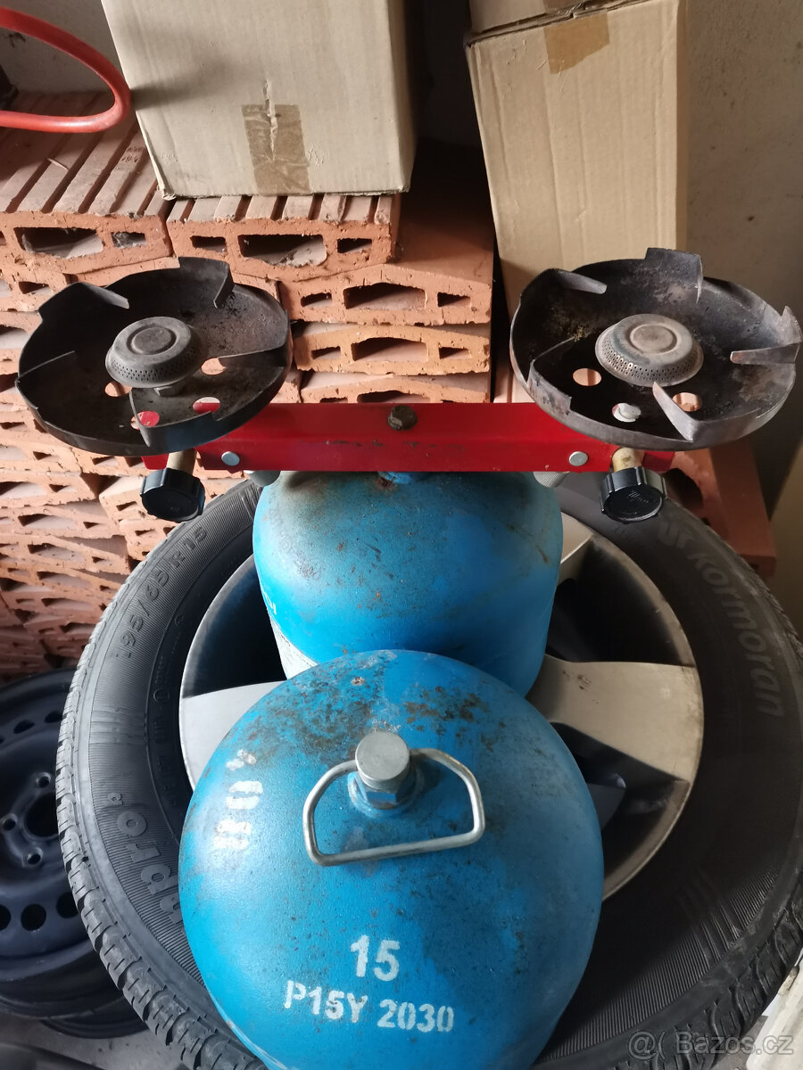 PB vařič + 2x 2kg propan butan lahev