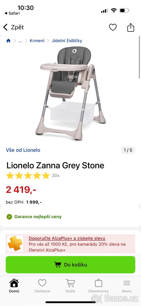 Jídelní židlička
