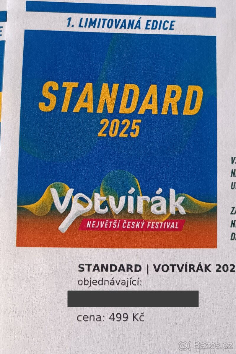 Vstupenky Votvírák 2025