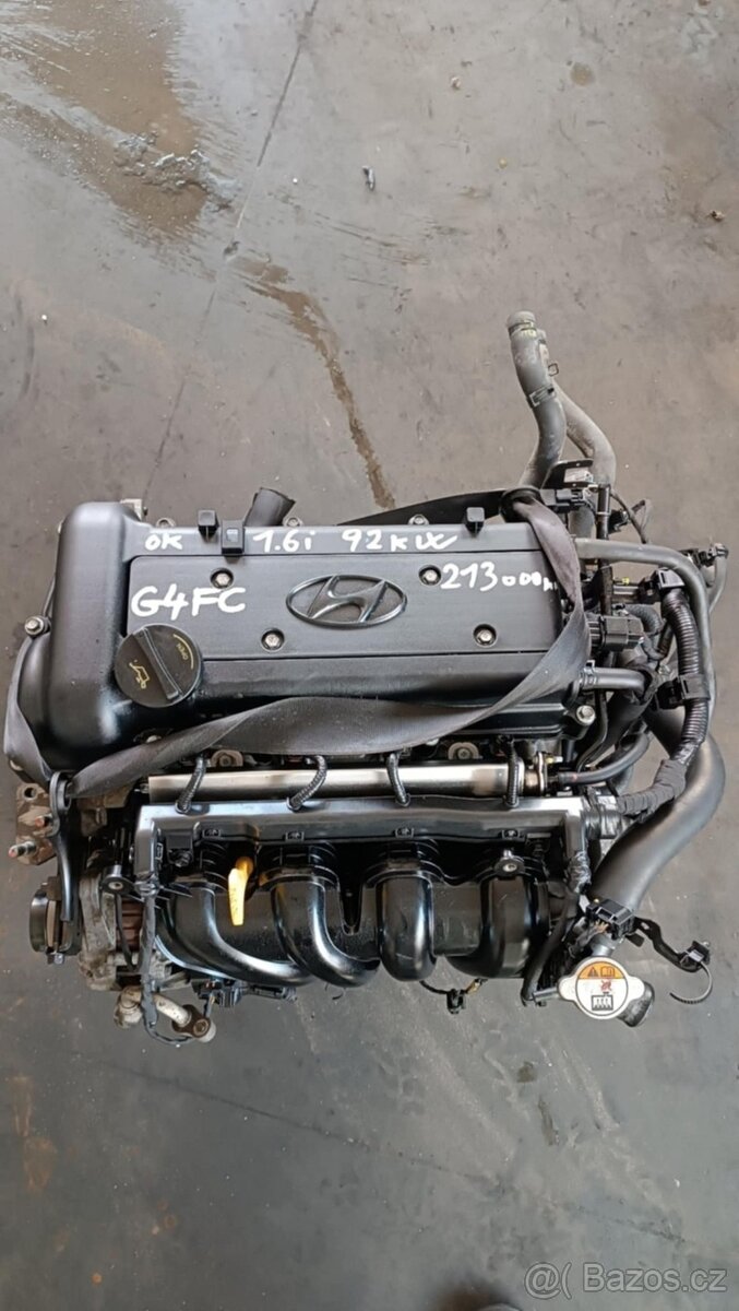motor 1.6i 92kW typ motoru G4FC