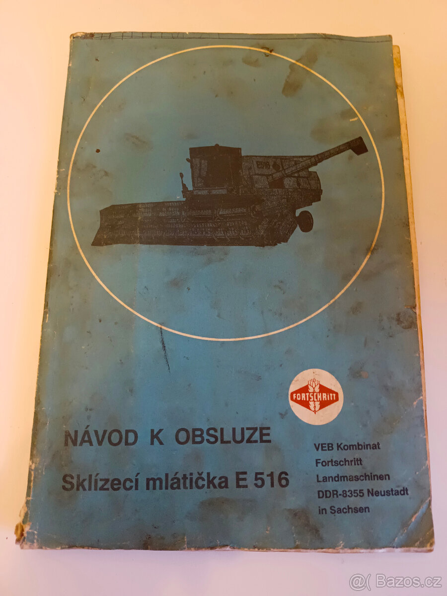 Kombajn E 516-návod k obsluze v češtině.