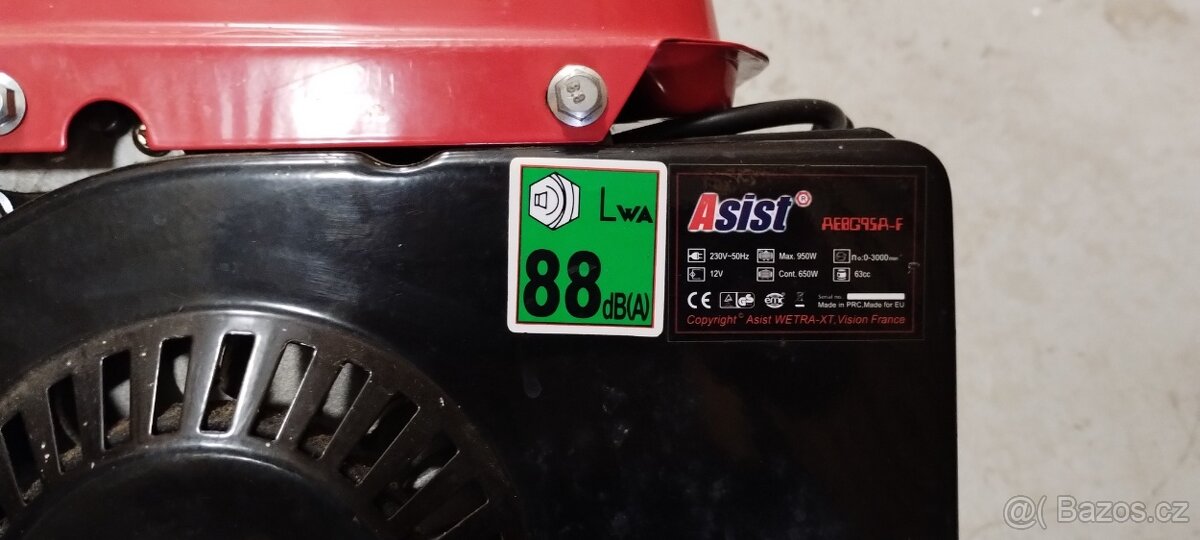 Prodám Benzínový generátor ASIST AE8G95N-F
