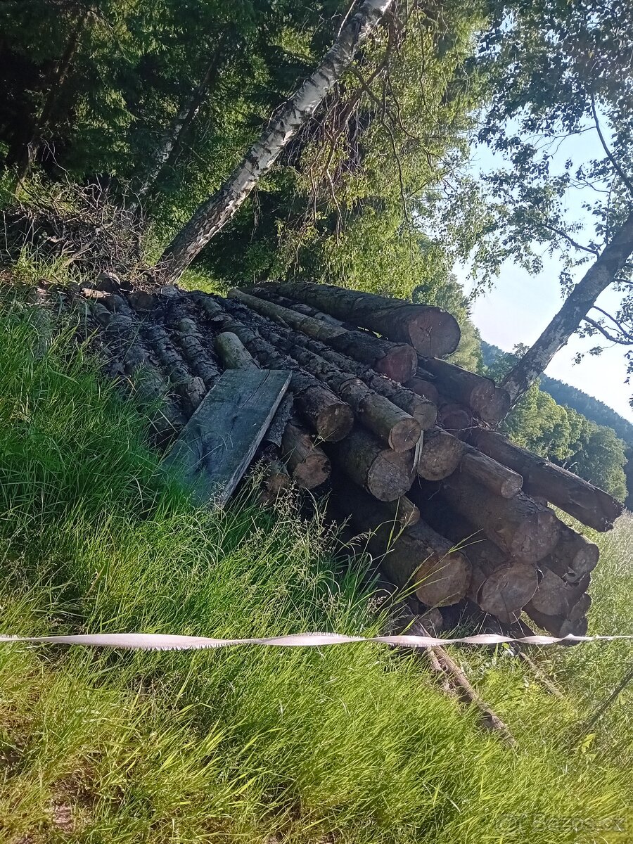 Palivové dřevo - smrk-klády 4m